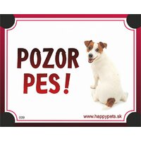 Tabuľka Pozor Pes - jack russel teriér